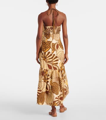 Robe midi Shell Mix imprimée en lin | Farm Rio