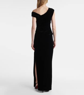 Robe longue Ettore en velours | SIR