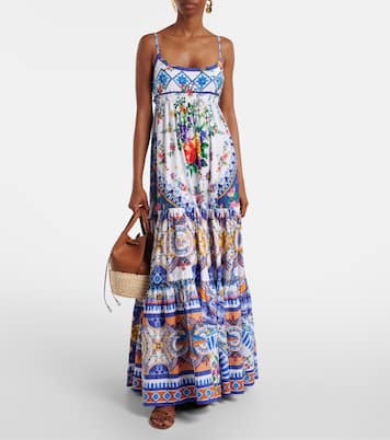 Robe longue Tiles Darls en coton | Camilla