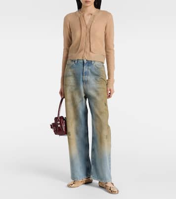 Sveva snake-effect leather ballet flats | Paris Texas