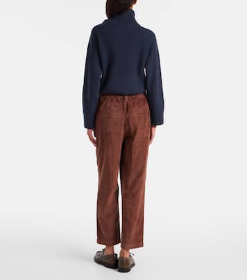 Cotton corduroy wide-leg pants | Brunello Cucinelli