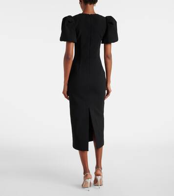 Robe de cocktail en crêpe à ornements | Rebecca Vallance