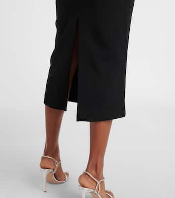 Robe de cocktail en crêpe à ornements | Rebecca Vallance