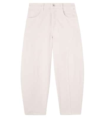 Cotton-blend barrel-leg pants | Il Gufo