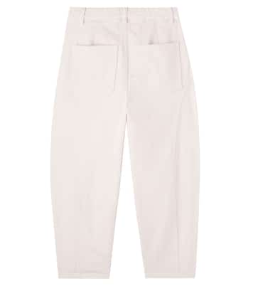 Cotton-blend barrel-leg pants | Il Gufo