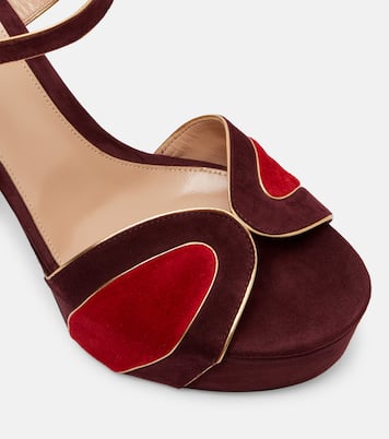 125 suede platform sandals | Gianvito Rossi