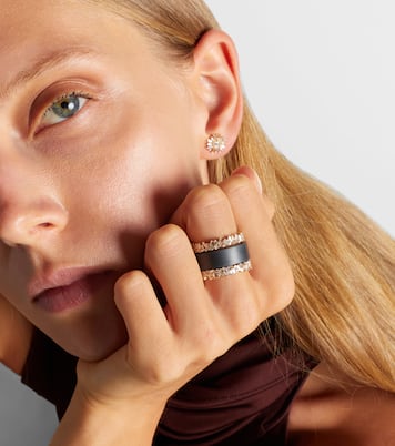Anneaux de superposition pour bague connectée Icon Midi en or 18 ct et diamants | Suzanne Kalan