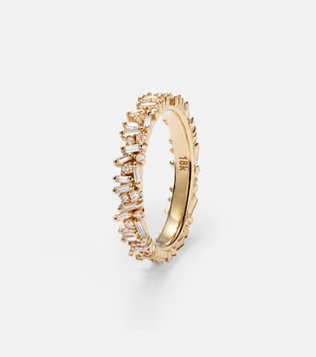 Anneaux de superposition pour bague connectée Icon Midi en or 18 ct et diamants | Suzanne Kalan