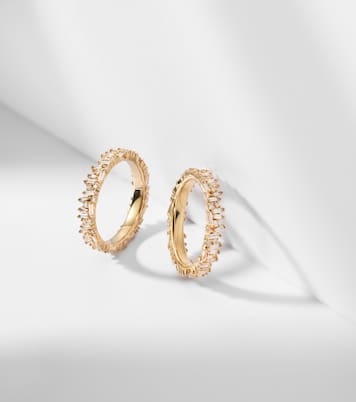 Anneaux de superposition pour bague connectée Icon Midi en or 18 ct et diamants | Suzanne Kalan