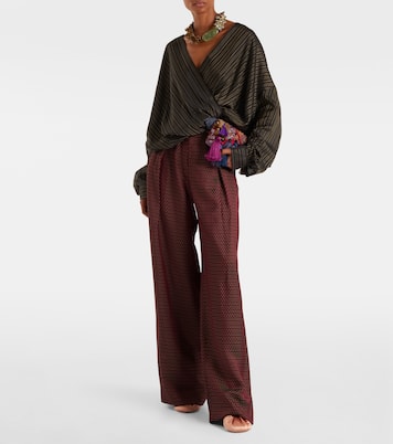 Mules 90 en satin | Dries Van Noten