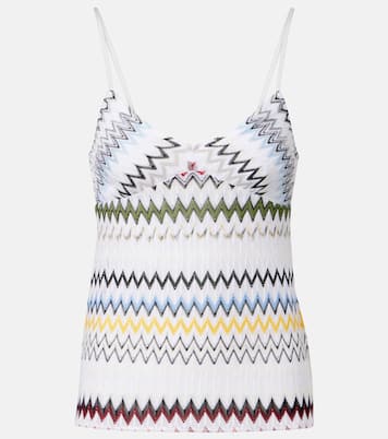 Chevron lamé tank top | Missoni