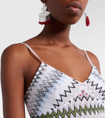 Chevron lamé tank top | Missoni