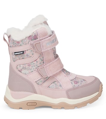 Leather-trimmed ankle boots | Wheat