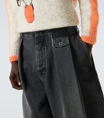 Pleated barrel-leg jeans | Loewe