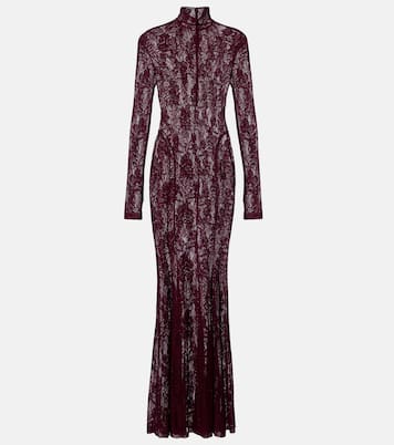 Lace turtleneck gown | Norma Kamali