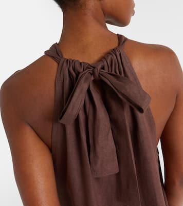 Linen maxi dress | Asceno