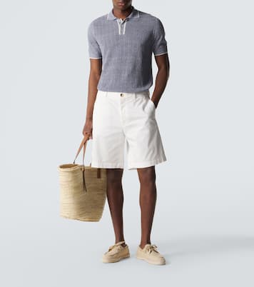 Dodo linen and cotton polo shirt | Fedeli