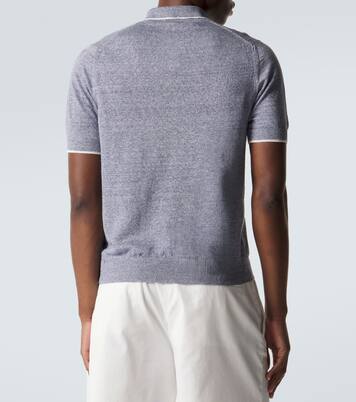 Dodo linen and cotton polo shirt | Fedeli