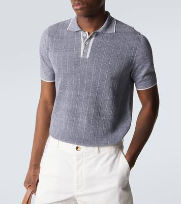 Dodo linen and cotton polo shirt | Fedeli