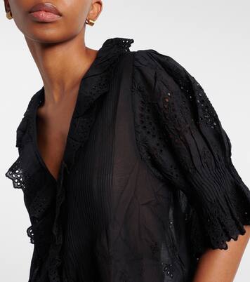 Henri pointelle cotton top | Dôen