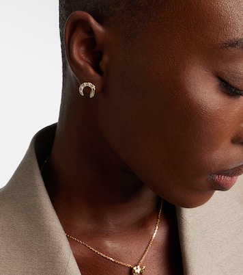 Ohrringe Écrevisse aus 9kt Gelbgold (375/1000) mit Diamanten | Yvonne Léon