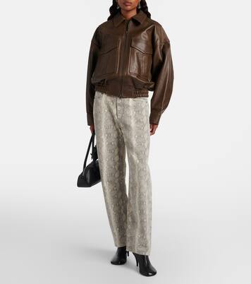 Miro snake-print barrel-leg jeans | Citizens of Humanity