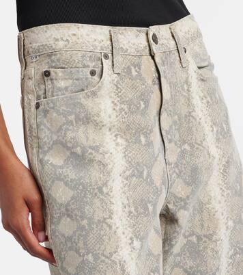 Miro snake-print barrel-leg jeans | Citizens of Humanity