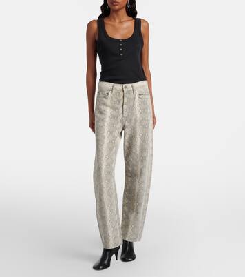 Miro snake-print barrel-leg jeans | Citizens of Humanity