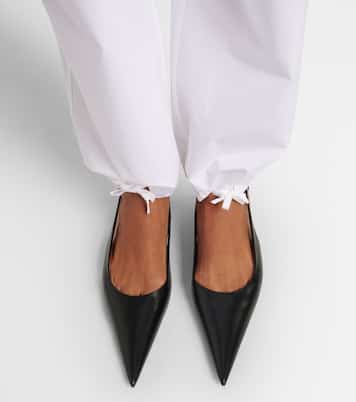 Ballerines slingback en cuir  | Victoria Beckham