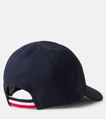 Cappello da baseball in twill di cotone con logo | Moncler Enfant