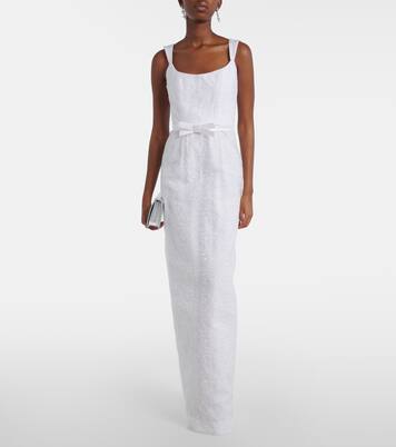 Bridal Robin floral jacquard gown | Markarian