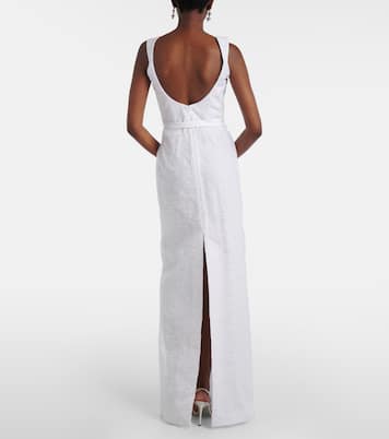 Bridal Robin floral jacquard gown | Markarian