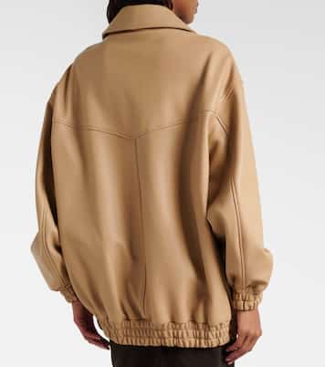 Beck leather bomber jacket | Nour Hammour