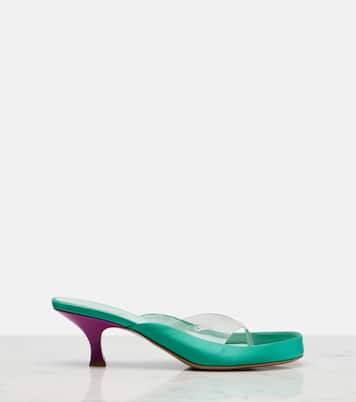 Junie satin and TPU thong sandals | Chloé