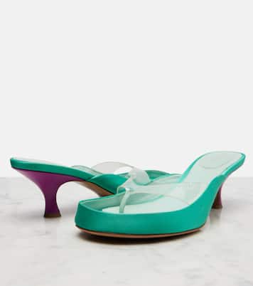 Junie satin and TPU thong sandals | Chloé