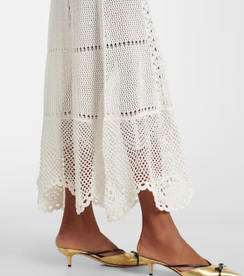 Crochet cotton midi dress | Erdem