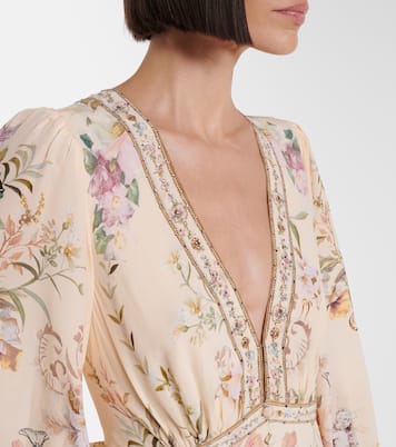 Verziertes Minikleid aus Seide | Camilla