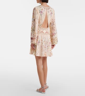 Verziertes Minikleid aus Seide | Camilla