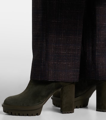 Barry suede platform ankle boots | Gianvito Rossi