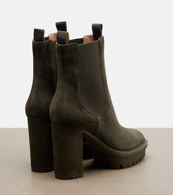 Barry suede platform ankle boots | Gianvito Rossi