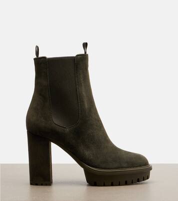 Barry suede platform ankle boots | Gianvito Rossi