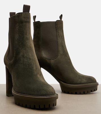 Barry suede platform ankle boots | Gianvito Rossi