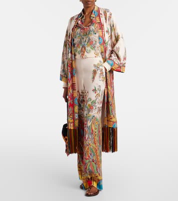 Printed silk palazzo pants | Etro