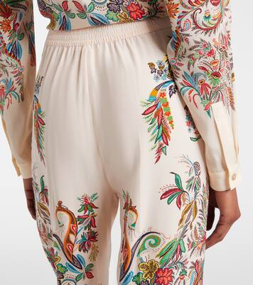 Printed silk palazzo pants | Etro