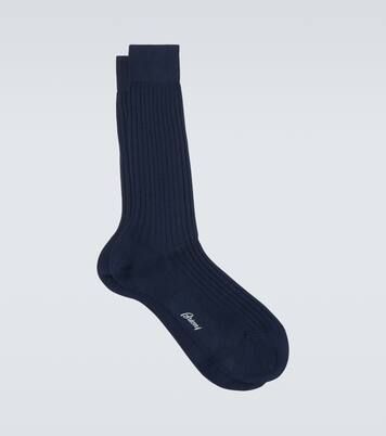 Ribbed-knit cotton socks | Brioni