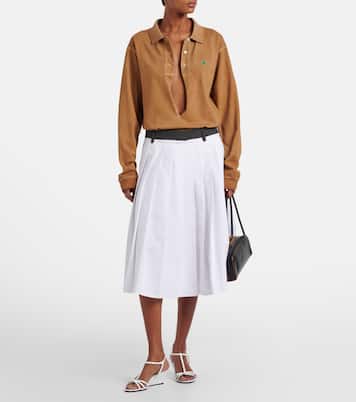 Sandali con zeppa in vernice | Prada