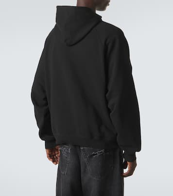 Sweat-shirt à capuche en coton à logo | Balenciaga