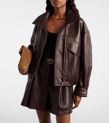 Bomberjacke Roland aus Leder | Nour Hammour