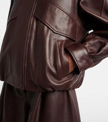 Bomberjacke Roland aus Leder | Nour Hammour