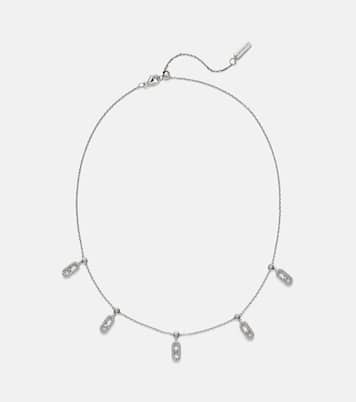 Gargantilla Move Uno de oro blanco de 18 ct con diamantes | Messika